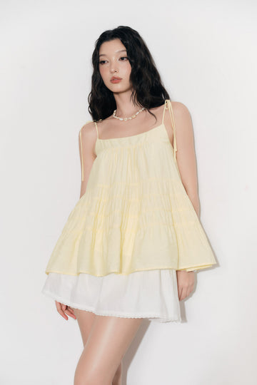 Two-Strap Flare Top - 1T1080 - Yellow