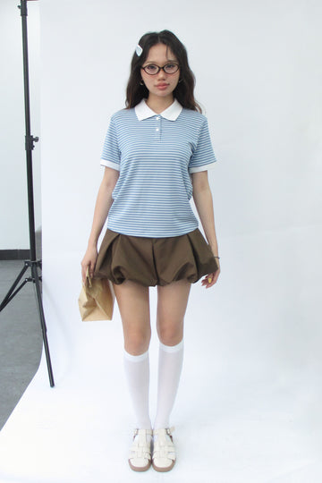 Striped polo shirt - 0T1115 - Blue stripes