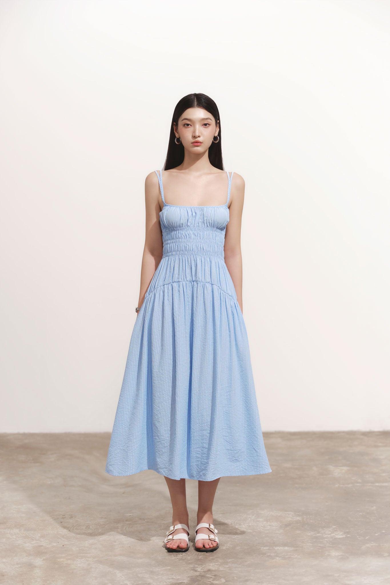 Maxi Dress Two-Strap - 2D0692 - Navy Blue