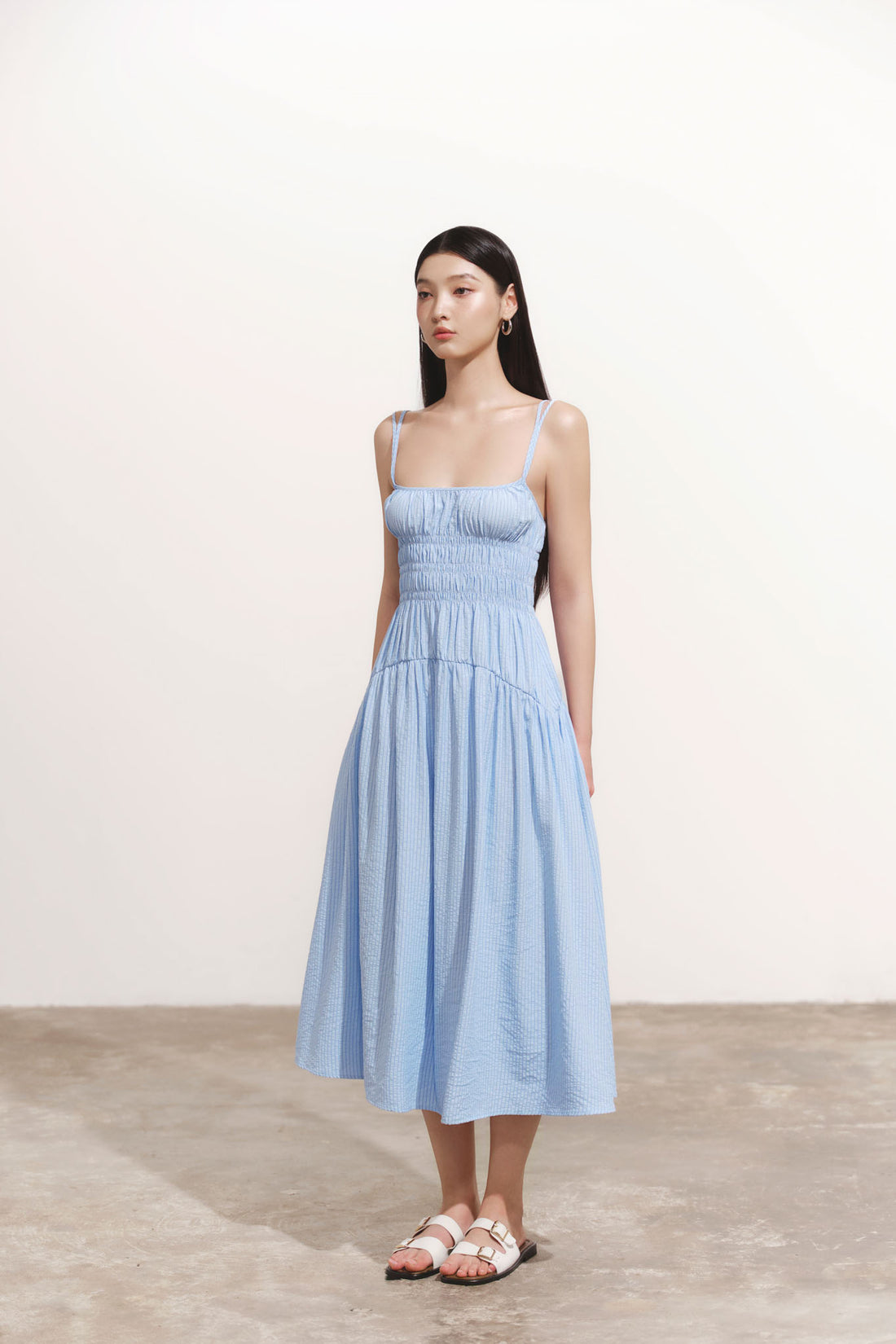 Maxi Dress Two-Strap - 2D0692 - Navy Blue