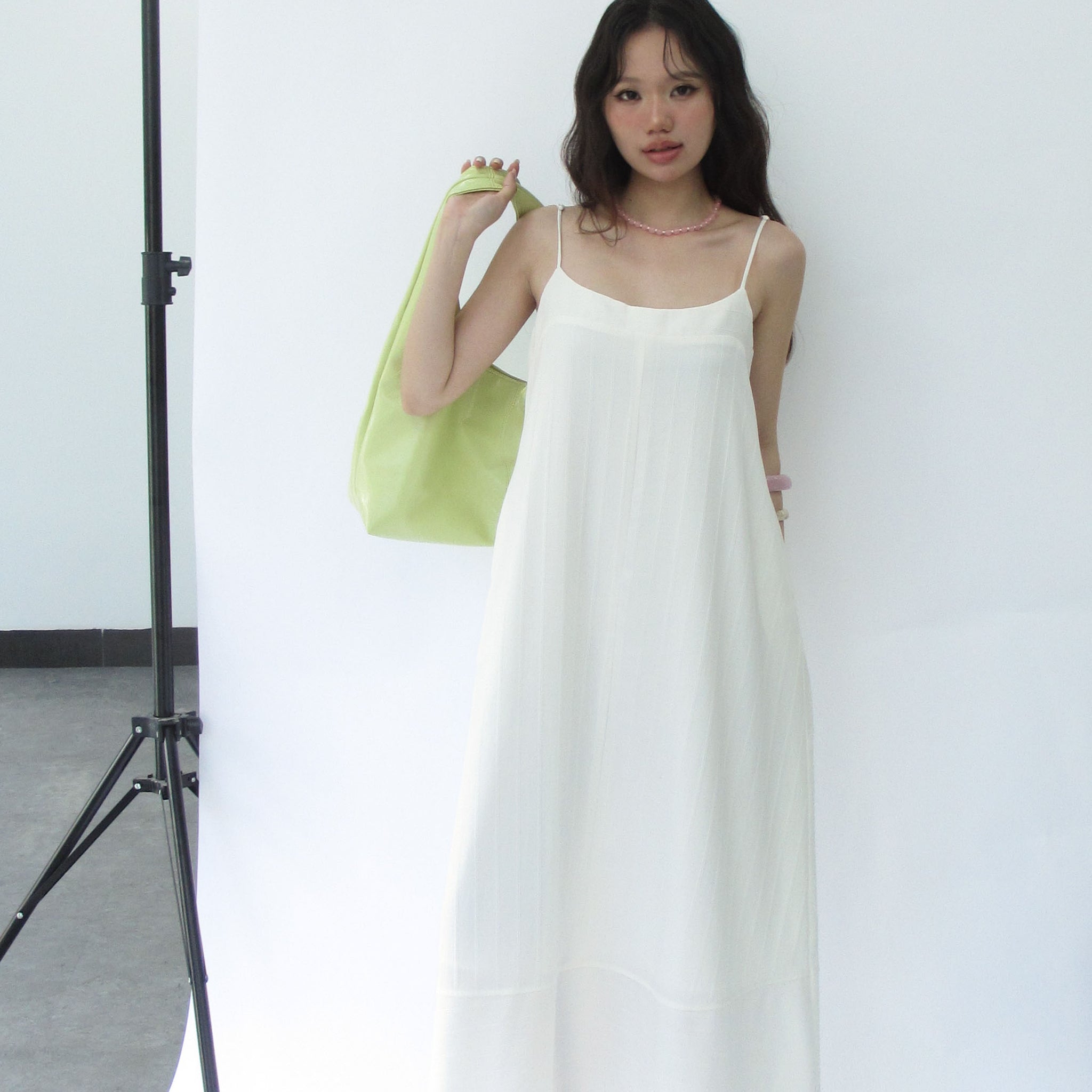 Midi strap dress - 0D0713 - White