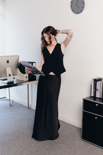 Tailored Fit Vest - 0T1087 - Black