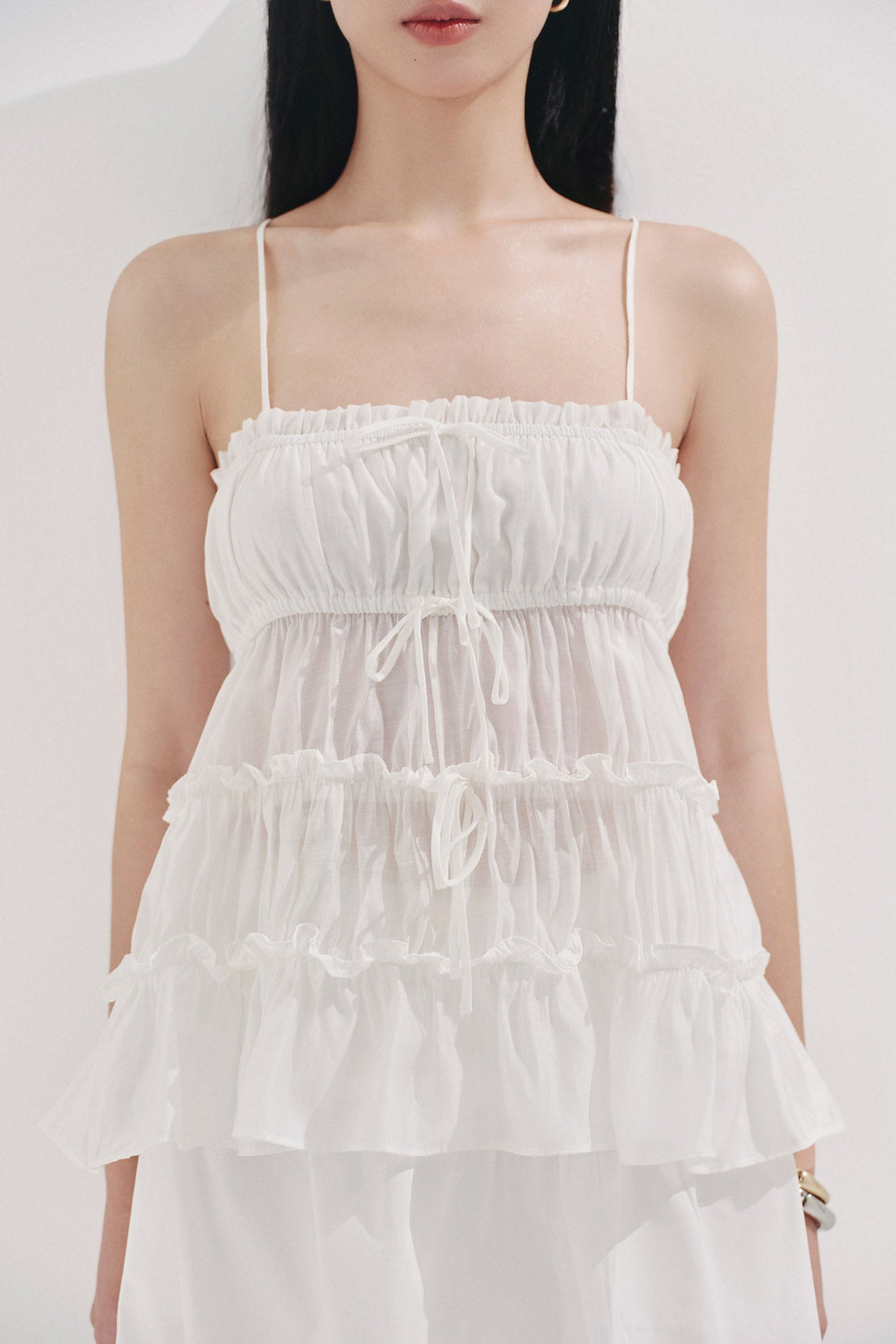 Bow Detail Camisole - T1101 - White