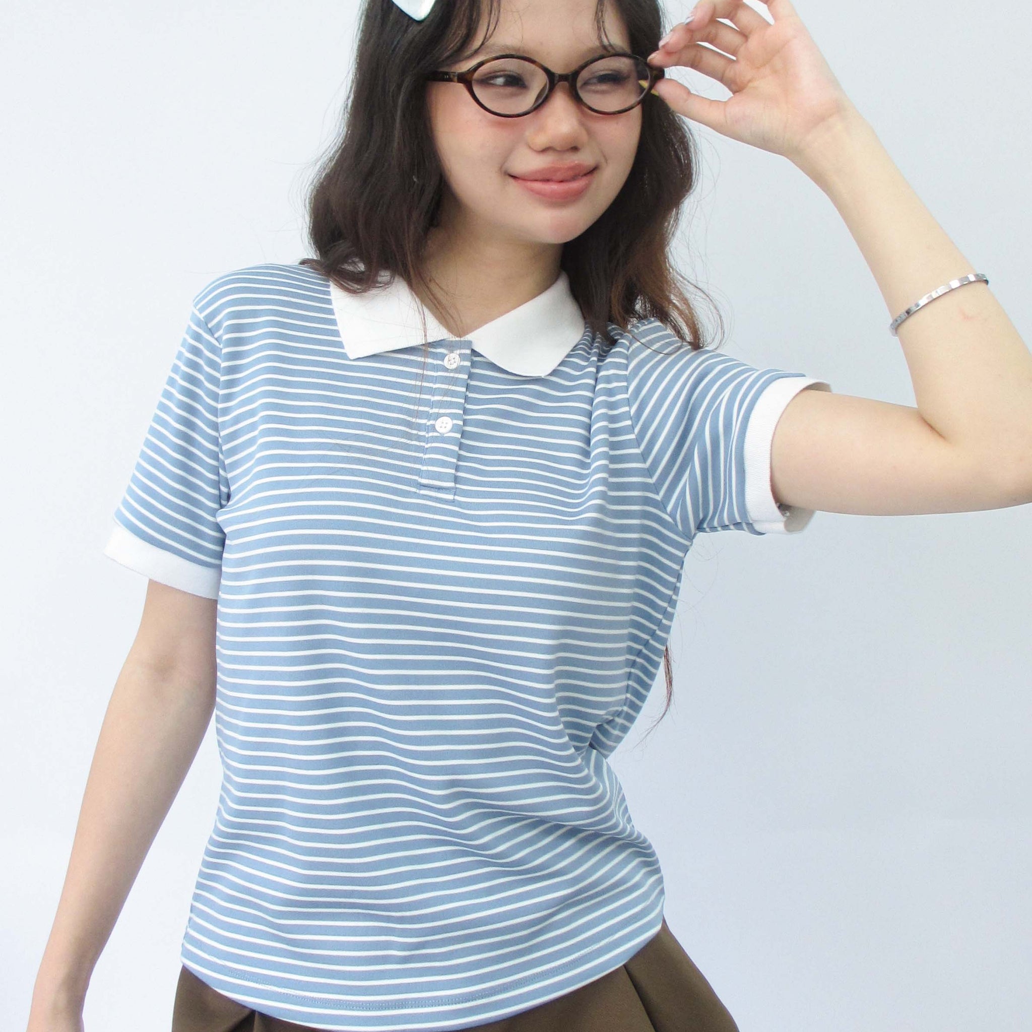 Pleated A-line skirt - 0S0288 - Brown